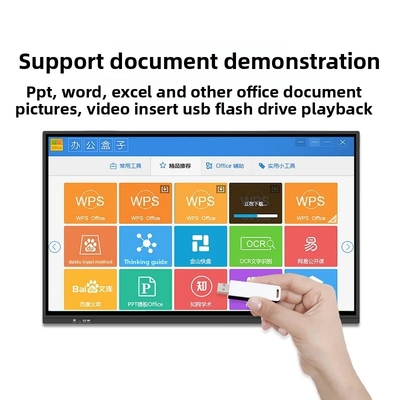 All-in-One 55inch Interactive Board for Teaching Conference Touch Screen Display Kindergarten Classroom Electronic Whiteboard