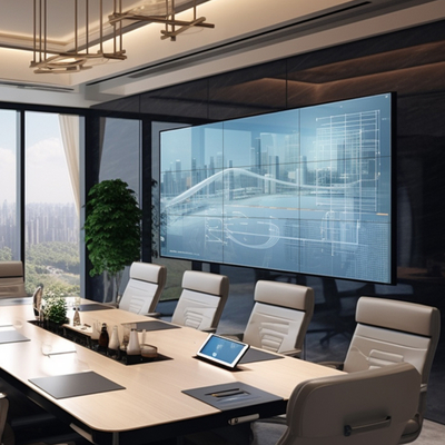 Custom 55 Inch Indoor LCD Video Wall Advertising Player Narrow Bezel Digital Signage Display with Text Function and SDK