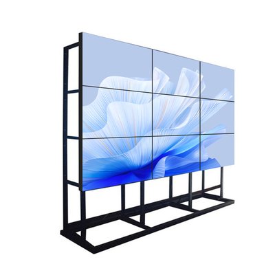 Wall Mount 55-Inch Indoor HD Video Wall Display 2x2/2x3/3x3 Narrow LCD Bezel 1.7mm Multi-Panel Splicing Screen