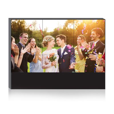 Wall Mount 55-Inch Indoor HD Video Wall Display 2x2/2x3/3x3 Narrow LCD Bezel 1.7mm Multi-Panel Splicing Screen