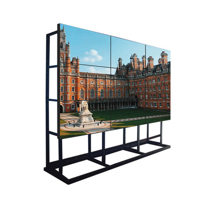 Wall Mount 55-Inch Indoor HD Video Wall Display 2x2/2x3/3x3 Narrow LCD Bezel 1.7mm Multi-Panel Splicing Screen