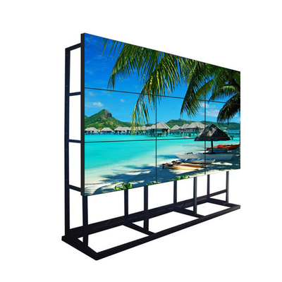 Wall Mount 55-Inch Indoor HD Video Wall Display 2x2/2x3/3x3 Narrow LCD Bezel 1.7mm Multi-Panel Splicing Screen