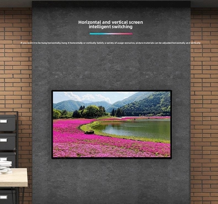 55inch Ultra-Thin Invisible LCD Digital Signage 4K Advertising Video Player Displayer SDK Wall-Mounted Intelligent Motherland