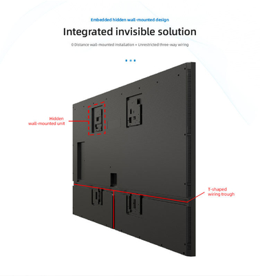 43/55 Ultra-Thin Invisible Digital Signage 4K Advertising Video Player Displayer SDK Wall-Mounted Intelligent Motherland