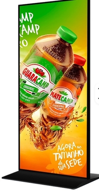 75' Floor Standing LCD Digital Signage Poster Display  LCD Splicing Screen   for Shopping Mall Events Elevators IP65 Floor Stand