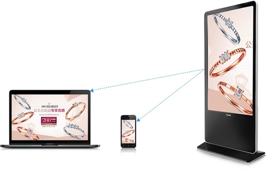 75-Inch Touch Screen Kiosk Advertising Display Indoor Vertical Digital Signage Totem for Retail Store CMS Agency Supplied