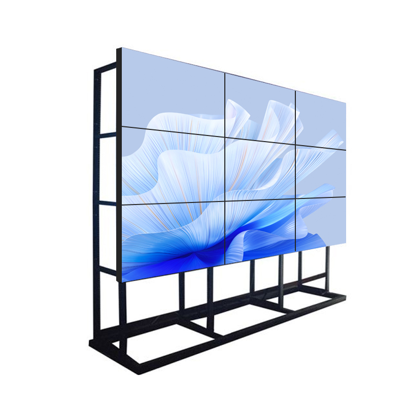 Wall Mount 55-Inch Indoor HD Video Wall Display 2x2/2x3/3x3 Narrow LCD Bezel 1.7mm Multi-Panel Splicing Screen
